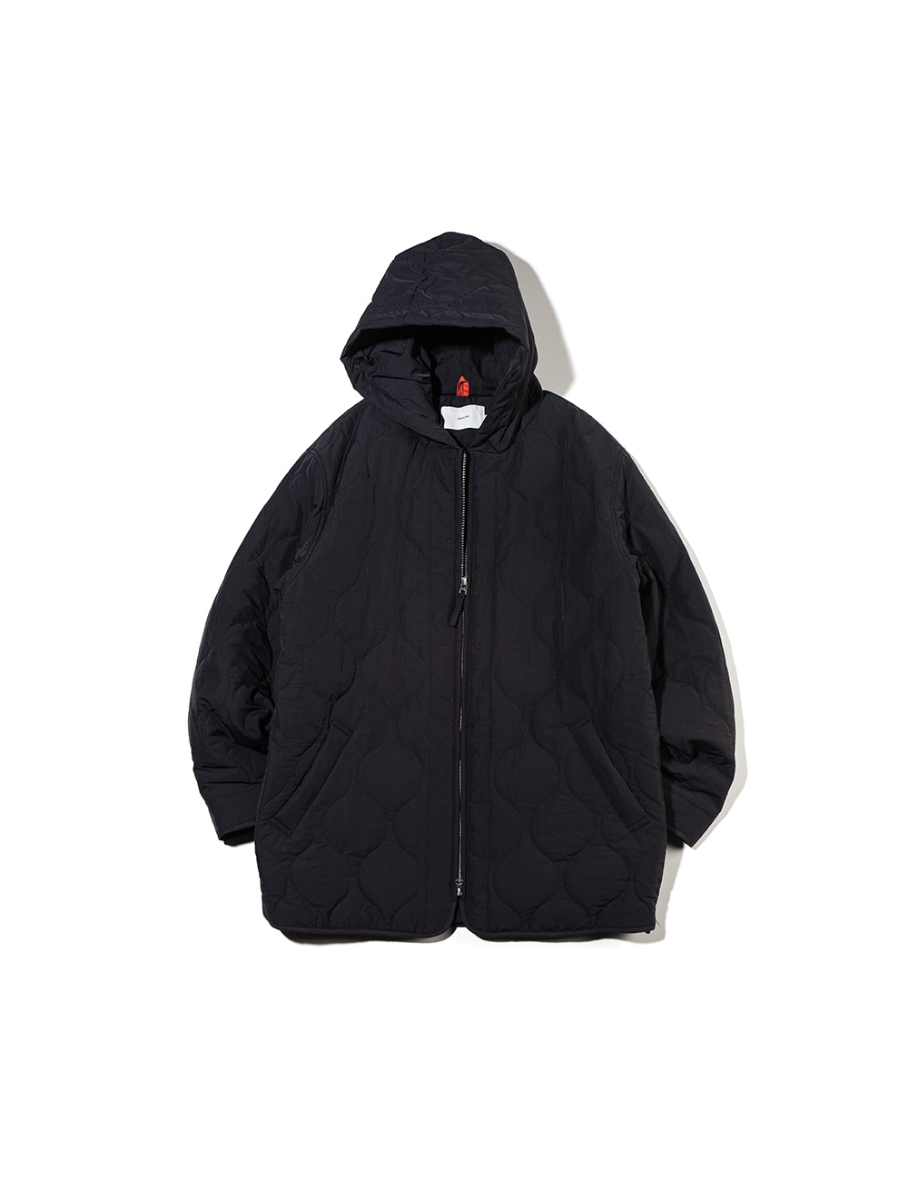 [Ourselves] HOODED QUILTING JACKET (Black)