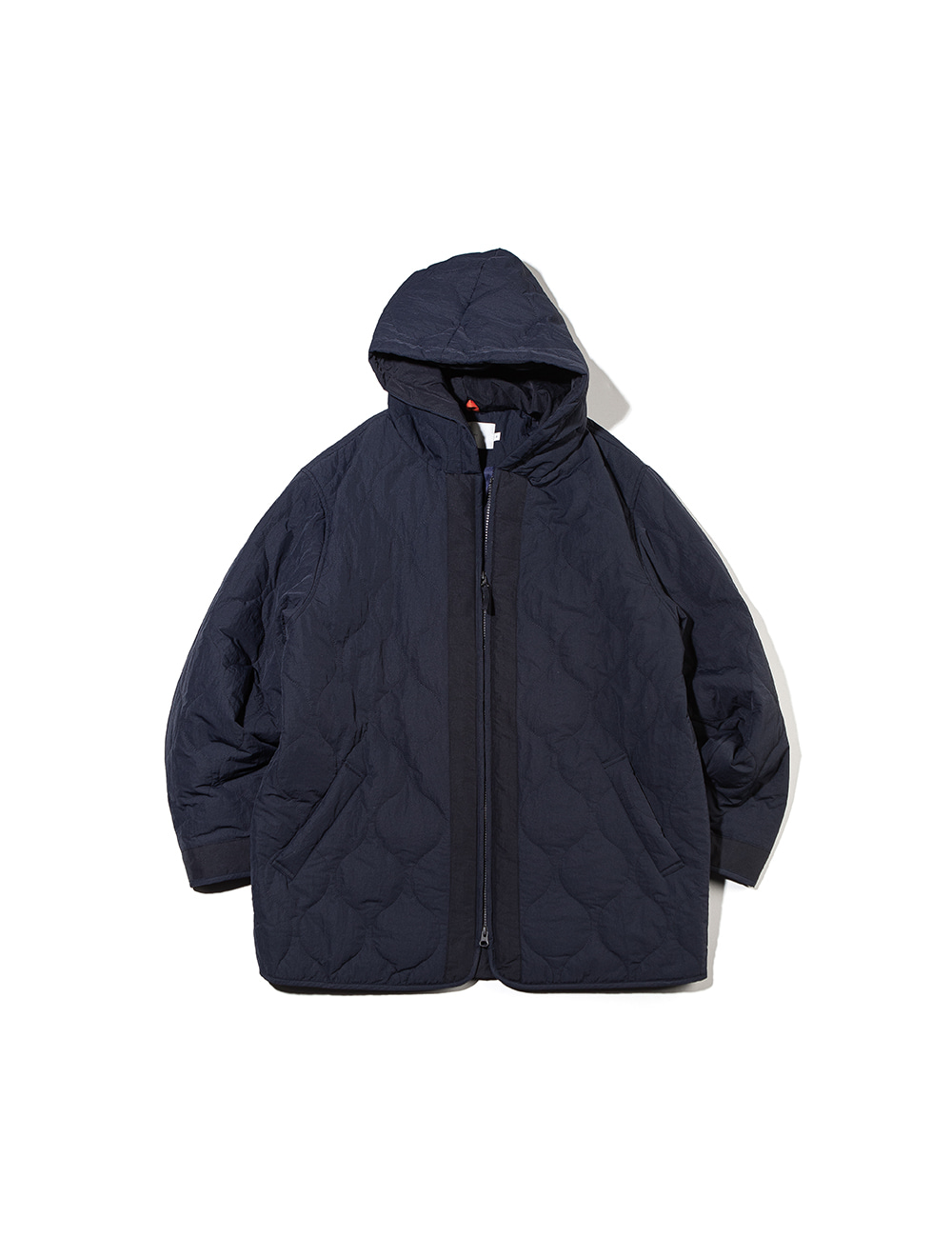 [Ourselves] HOODED QUILTING JACKET (Navy)