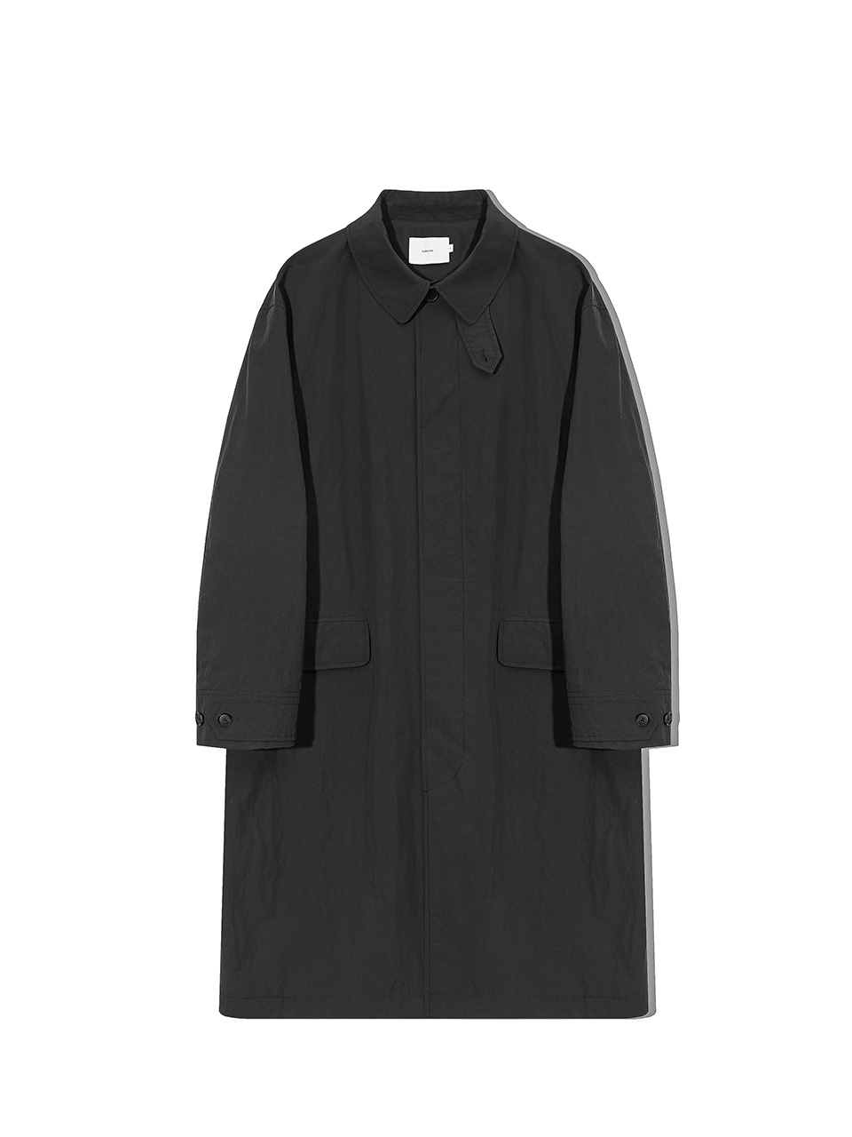 [Ourselves] RECYCLE NYLON MAC COAT (Charcoal)